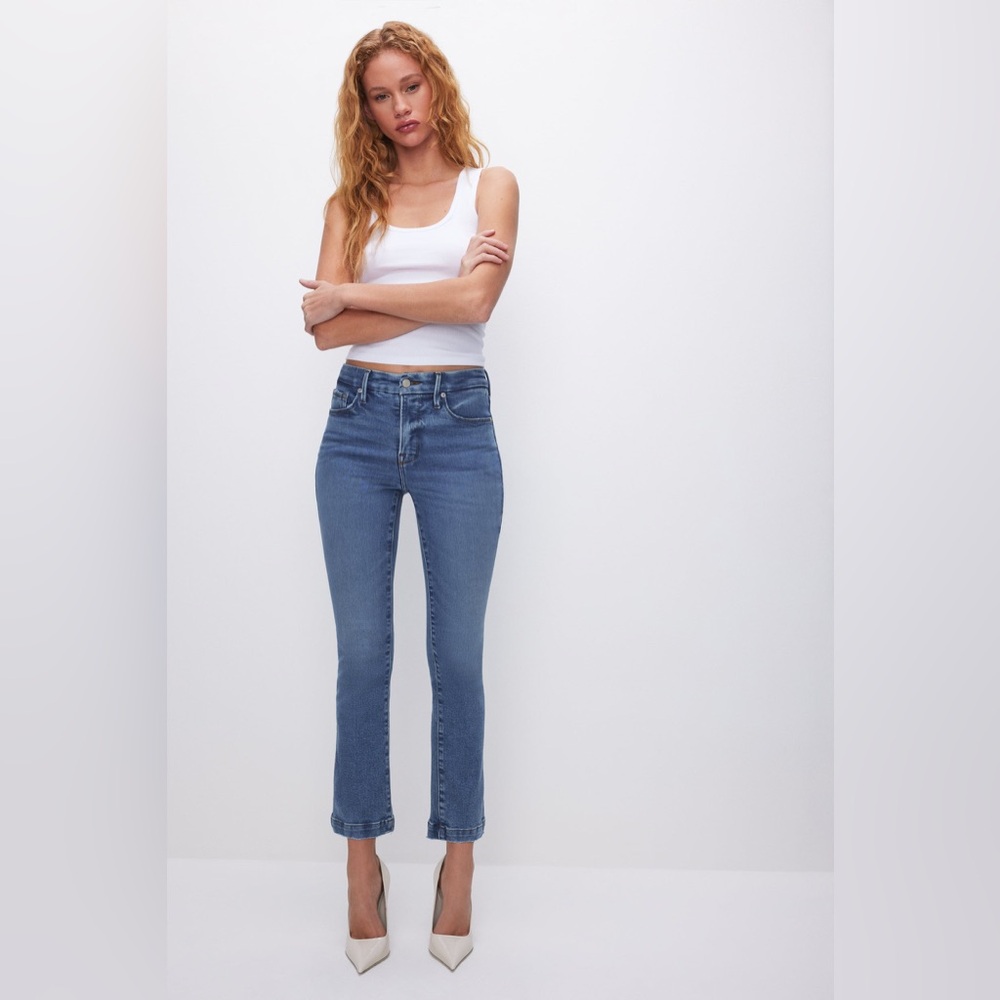 GOOD CURVE STRAIGHT LIGHT COMPRESSION JEANS